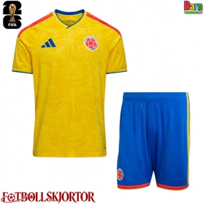 Colombia Hemmakläder Barn VM 2026 Kortärmad (+ Korta byxor)